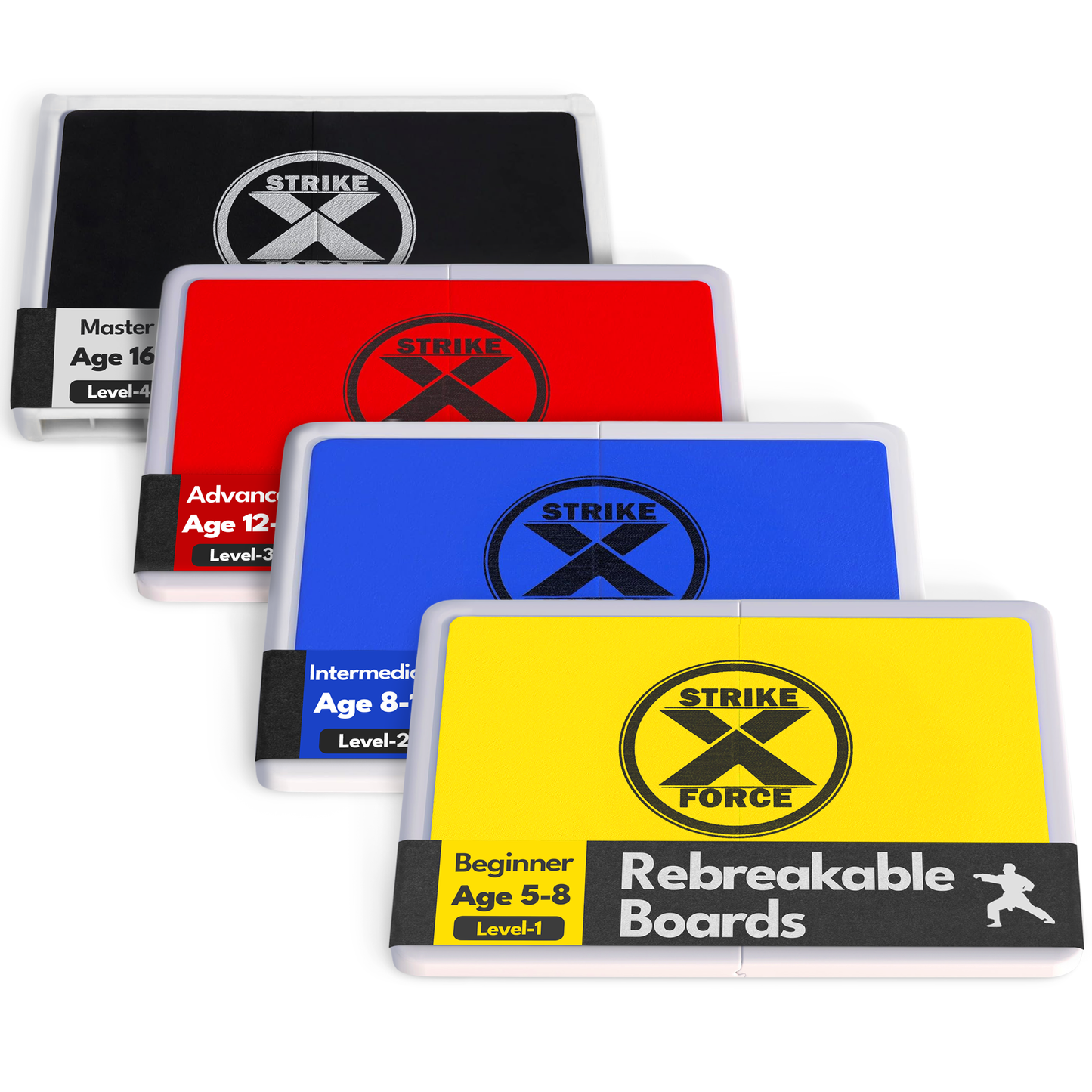 StrikeXForce Rebreakable Boards for Martial Arts, Taekwondo, and Karate