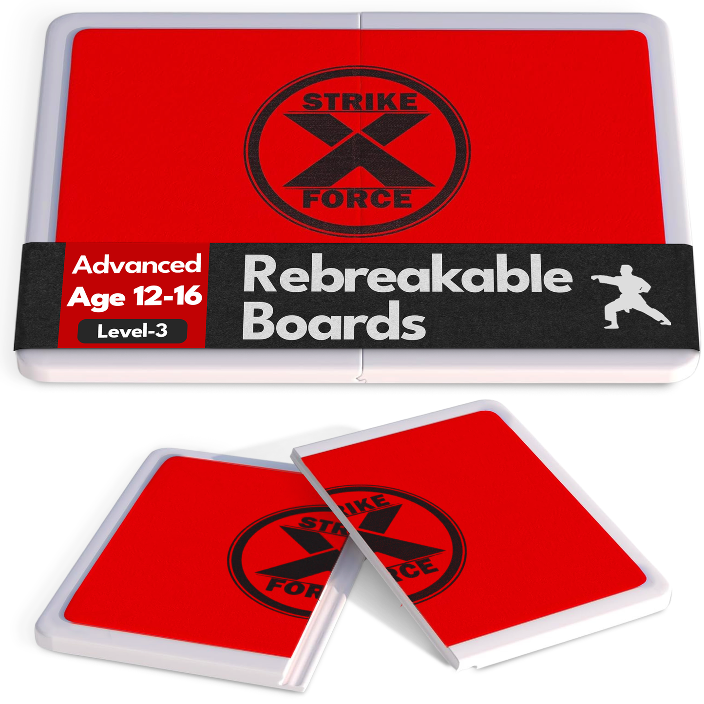StrikeXForce Rebreakable Boards for Martial Arts, Taekwondo, and Karate